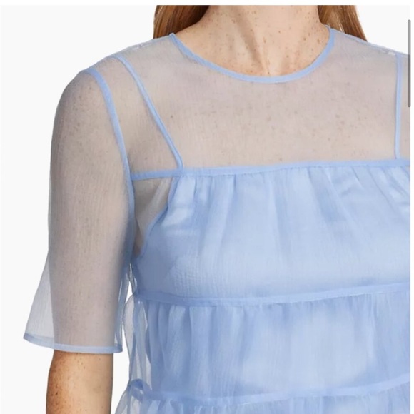 STAUD Hyacinth Sheer Maxi Dressing French Blue - Picture 5 of 7